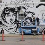 Sept. 26, 2017 - Montreal based artist Marie-Clementine Baldassari and Winnipeg based artists Matea Radic and Jay Cabredo are three of the several artists working to revitalize the New West Hotel building on Main Street. (LIGIA BRAIDOTTI/CANSTAR COMMUNITY NEWS/TIMES)